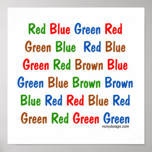 Der Stroop-Test-Poster Poster
