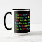 Der Stroop Test Tasse (Links)