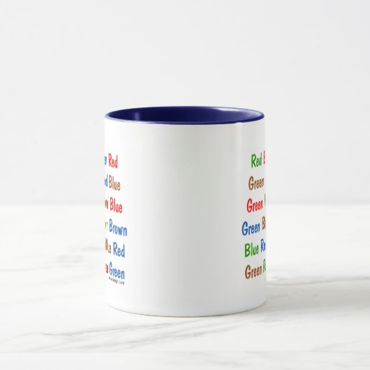 Der Stroop Test Tasse (Zentrum)