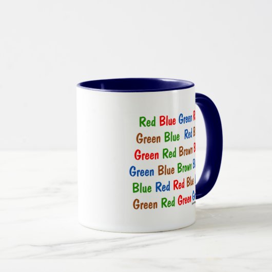 Der Stroop Test Tasse (VorderseiteRechts)