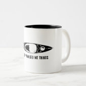 Der Strudel hat mir Dinge versprochen Kayak Zweifarbige Tasse (VorderseiteRechts)