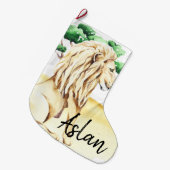 Der Strumpf König-Lion Desert Safari Christmas Großer Weihnachtsstrumpf (Vorderansicht (hängend))