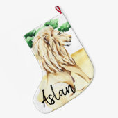 Der Strumpf König-Lion Desert Safari Christmas Großer Weihnachtsstrumpf (Rückseite (Hängend))
