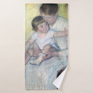 Der Strumpf, Mary Cassatt Badehandtuch