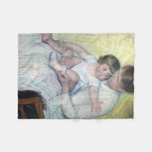 Der Strumpf, Mary Cassatt Fleecedecke (Vorderseite (Horizontal))