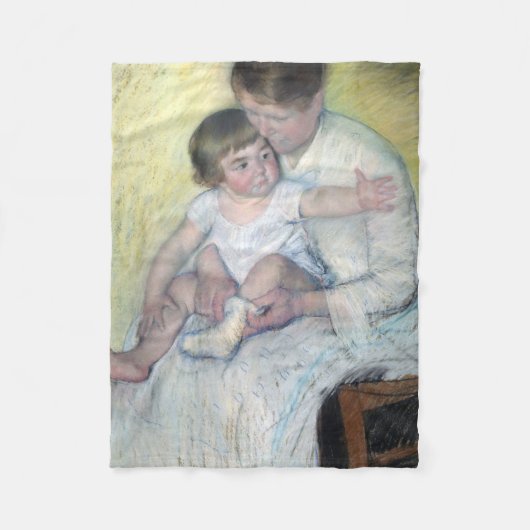 Der Strumpf, Mary Cassatt Fleecedecke (Vorderseite)