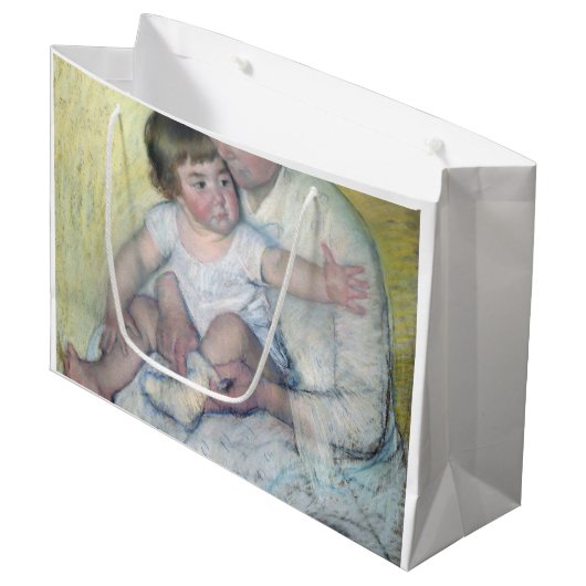 Der Strumpf, Mary Cassatt Große Geschenktüte (Vorderseite Schrägansicht)