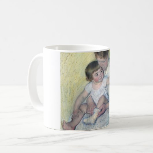 Der Strumpf, Mary Cassatt Kaffeetasse (Vorderseite Links)