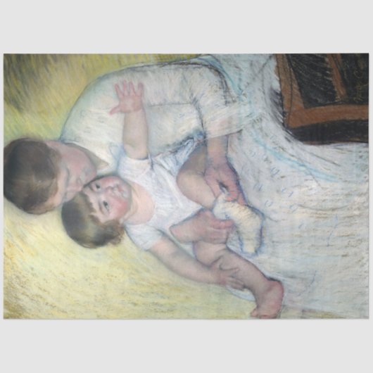 Der Strumpf, Mary Cassatt Seidenpapier (Vorderseite)