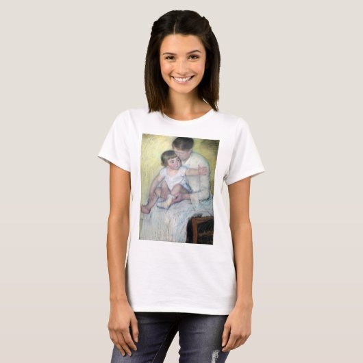 Der Strumpf, Mary Cassatt T-Shirt (Vorne ganz)