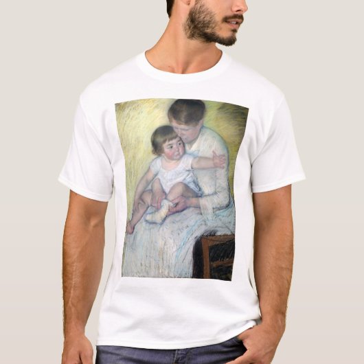 Der Strumpf, Mary Cassatt T-Shirt (Vorderseite)