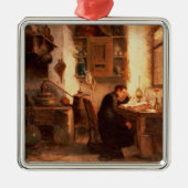 Der Student der Chemie und der Apotheke Silbernes Ornament (Vorne)