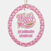 Der Student im Aufbaustudiumen-Geschenk-Verzierung Keramikornament (Links)