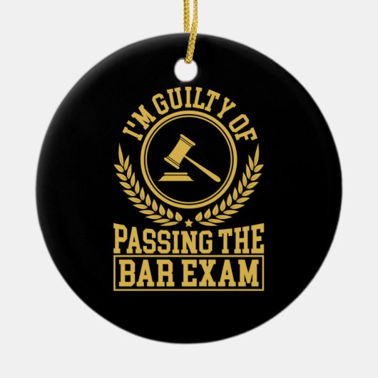 Der Student ist schuldig, die Bar-Prüfung zu beste Keramik Ornament (Vorne)