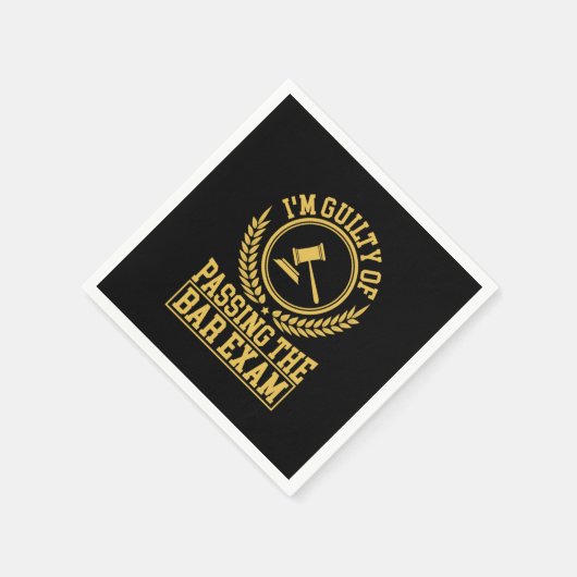 Der Student ist schuldig, die Bar-Prüfung zu beste Serviette (Ecke)