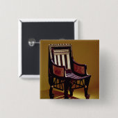 Der Stuhl des Kindes, vom Grab von Tutankhamun Button (Vorne & Hinten)