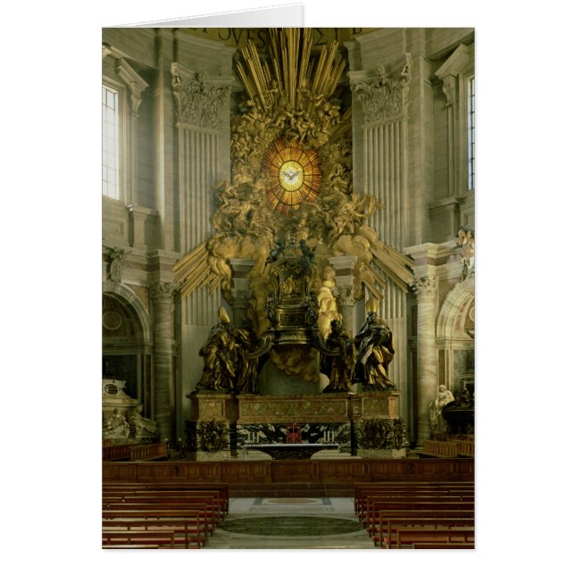 Der Stuhl von St Peter, 1665 (Vorne)