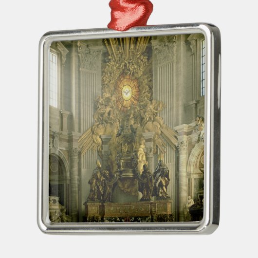 Der Stuhl von St Peter, 1665 Silbernes Ornament (Links)
