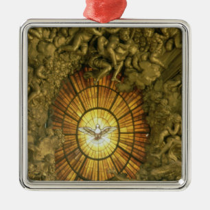 Der Stuhl von St Peter Silbernes Ornament