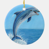 Der stumme Tanz des Delfins Keramik Ornament (Hinten)