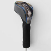 Der stumpfe Welpe, der im Meer schrumpft, Golf Headcover (angewinkelt)
