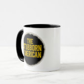 Der sture amerikanische Bold Emblem Becher Tasse (Vorderseite Links)