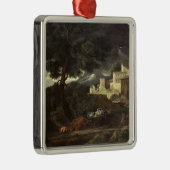 Der Sturm 2 Silbernes Ornament (Rechts)