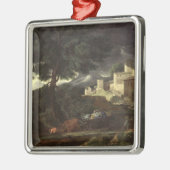Der Sturm 2 Silbernes Ornament (Links)