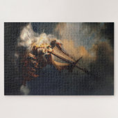 Der Sturm am Meer von Galiläa durch Rembrandt Puzzle (Horizontal)