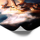 Der Sturm am Meer von Galiläa Poster (Ecke)