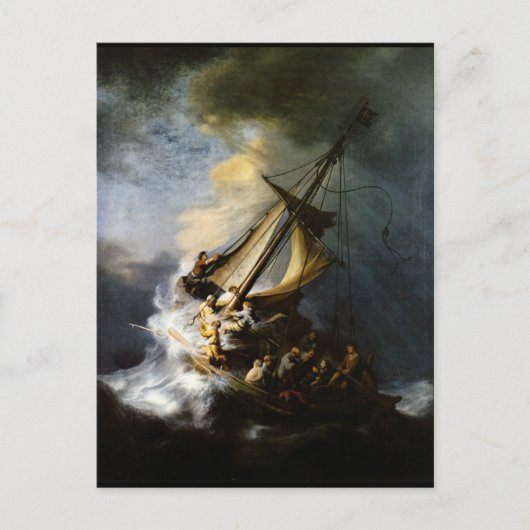 Der Sturm am Meer von Galiläa Postkarte (Vorderseite)
