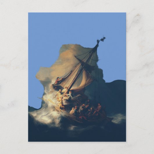 Der Sturm am Meer von Galiläa Postkarte (Vorderseite)