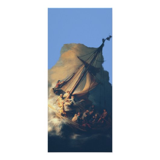 Der Sturm am Meer von Galiläa Werbekarte (Vorne)