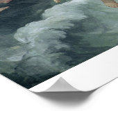 Der Sturm beruhigte sich auf wundersame Weise auf  Poster (Ecke)