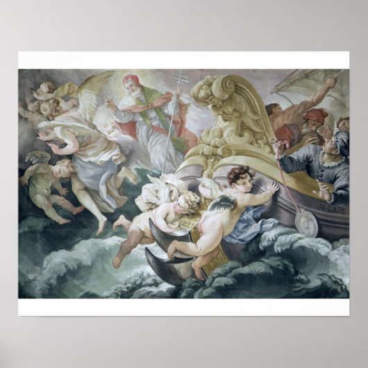 Der Sturm beruhigte sich auf wundersame Weise auf  Poster (Vorne)