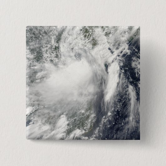 Der Sturm Conson nähert sich Vietnam Button (Vorderseite)