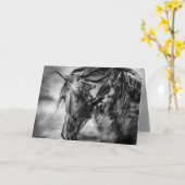 "Der Sturm im Inneren" - Grußkarte Karte (Gelbe Blume)