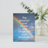 Der Sturm ist größer Postkarte (Stehend Vorderseite)