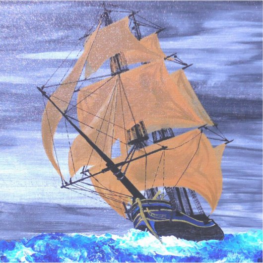 Der Sturm ist vorbei Aufkleber (Vorderseite)