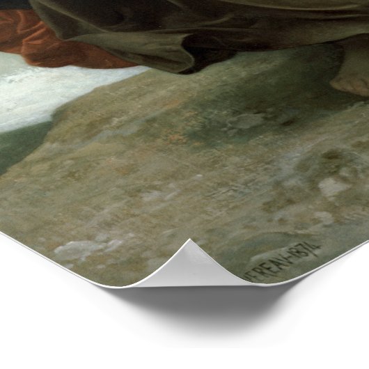 Der Sturm (L'Orage) von Bouguereau Poster (Ecke)