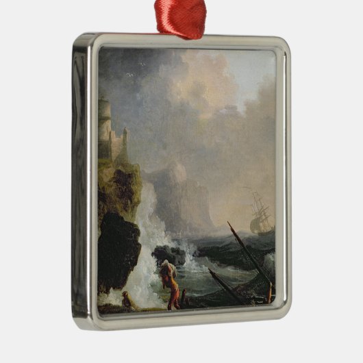 Der Sturm Silbernes Ornament (Rechts)