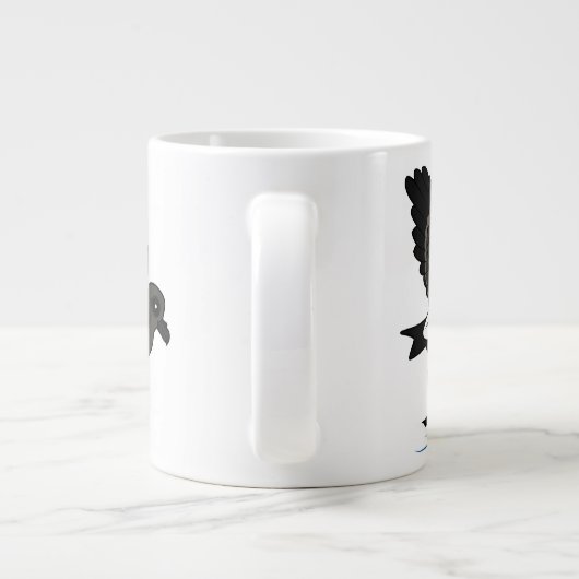 Der Sturm-Sturmvogel der Lauge (Flattern) Jumbo-Tasse (Rückseite)