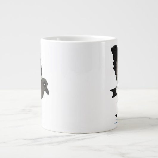 Der Sturm-Sturmvogel der Lauge (Flattern) Jumbo-Tasse (Vorderseite)