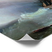 Der Sturm von Ivan Aivazovsky Poster (Ecke)