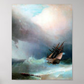 Der Sturm von Ivan Aivazovsky Poster (Vorne)
