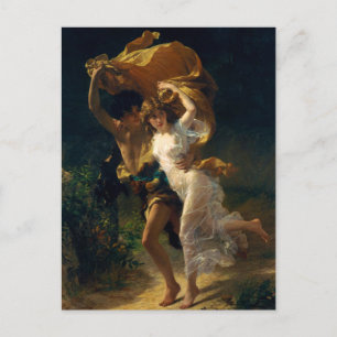 Der Sturm von Pierre Auguste Cot (1880) Postkarte