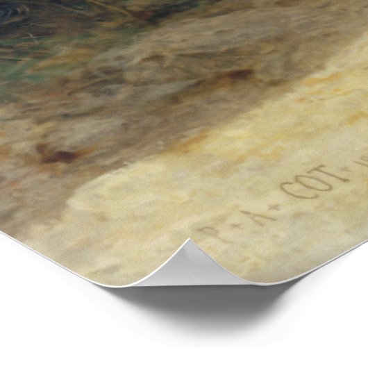 Der Sturm von Pierre Auguste Cot Poster (Ecke)