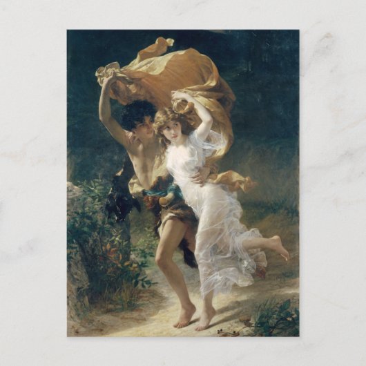 Der Sturm von Pierre Auguste Cot Postkarte (Vorderseite)