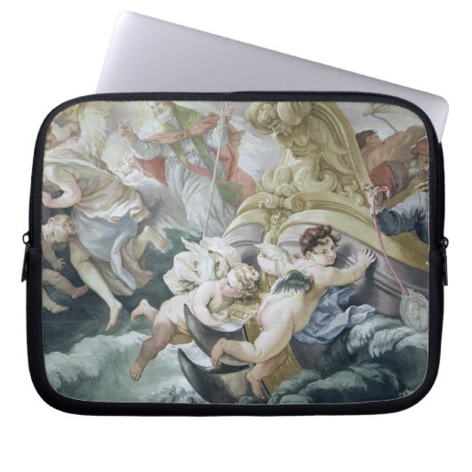 Der Sturm wunderbar beruhigt auf Kontakt mit Laptopschutzhülle (Vorderseite)