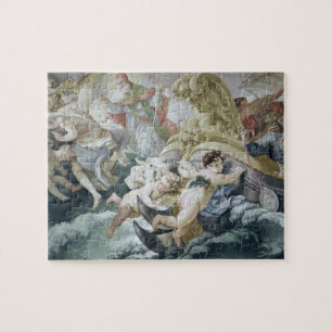 Der Sturm wunderbar beruhigt auf Kontakt mit Puzzle